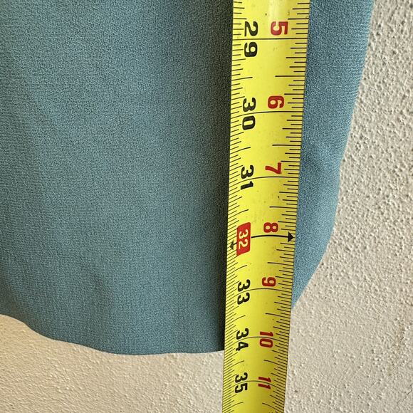 Vintage 80s Ann Tjian For Kenar Sea Foam Green Long Overcoat Blazer Size Small - Picture 7 of 13